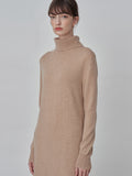 Turtleneck Maxi Dress_Camel