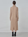 Turtleneck Maxi Dress_Camel