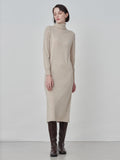 Turtleneck Maxi Dress_Oatmeal