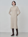 Turtleneck Maxi Dress_Oatmeal