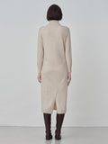 Turtleneck Maxi Dress_Oatmeal