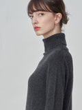 Turtleneck Maxi Dress_Graphite