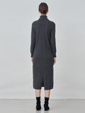 Turtleneck Maxi Dress_Graphite