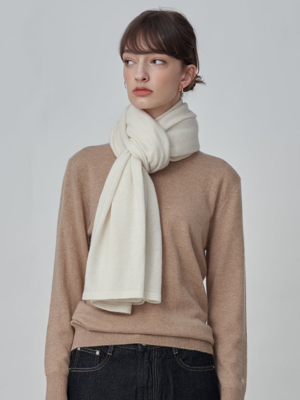 Oversized Scarf_Vintage White