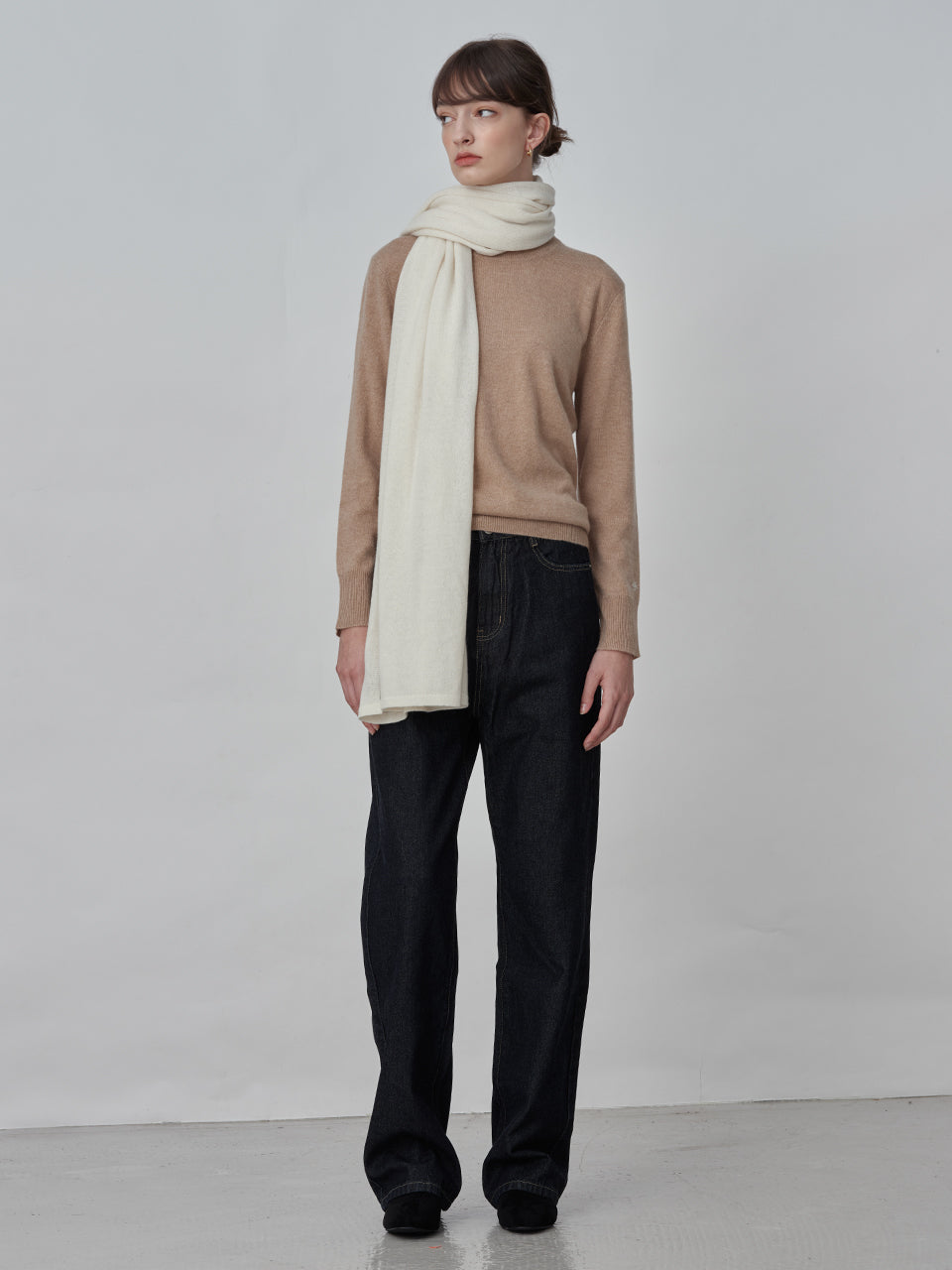 Oversized Scarf_Vintage White