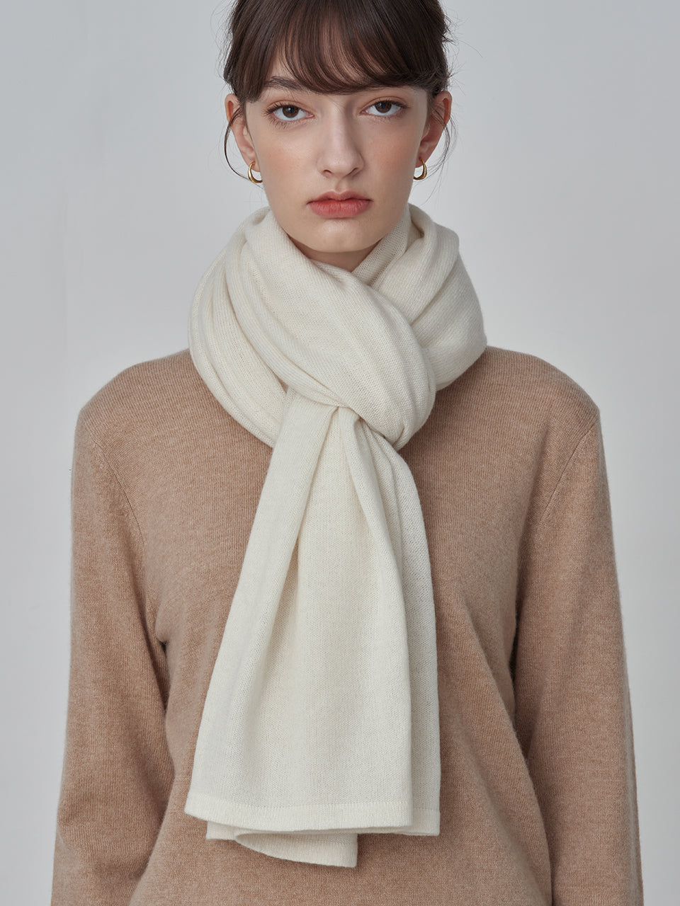Oversized Scarf_Vintage White