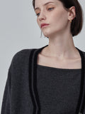 Button Long Cardigan_Graphite