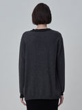 Button Long Cardigan_Graphite