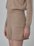 Cashmere Shorts_Camel