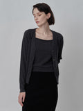Sleeveless Top & Cardigan Set_Graphite