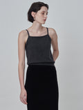 Sleeveless Top & Cardigan Set_Graphite
