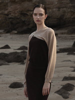 Bolero Two-way Top_Camel