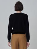 Classic V Neck Cardigan_Black
