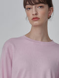 Crop Long Sleeve Sweater_Pink