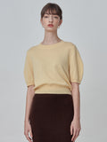 Puff Shortsleeve Top_Butter