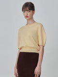 Puff Shortsleeve Top_Butter