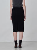 Straight Midi Skirt_Black