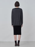 Straight Midi Skirt_Black