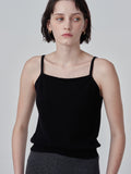 Sleeveless Top & Cardigan Set_Black