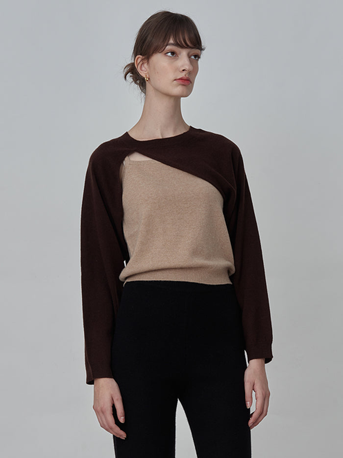 Bolero Two-way Top_Brown