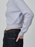 Crop Long Sleeve Sweater_Baby Blue