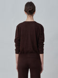 Sleeveless Top & Cardigan Set_Brown