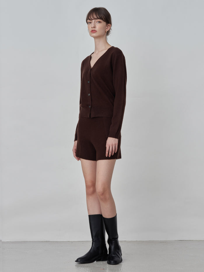 Cashmere Shorts_Brown