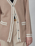 Button Long Cardigan_Camel