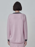 Button Long Cardigan_Pink