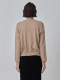 Sleeveless Top & Cardigan Set_Camel