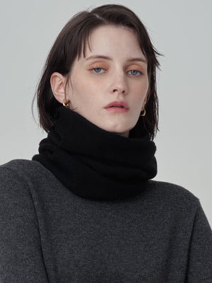 Cashmere Collar Scarf_Black
