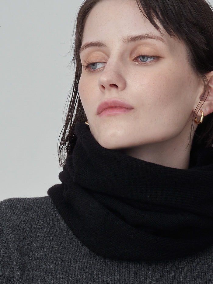 Cashmere Collar Scarf_Black