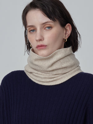 Cashmere Collar Scarf_Oatmeal