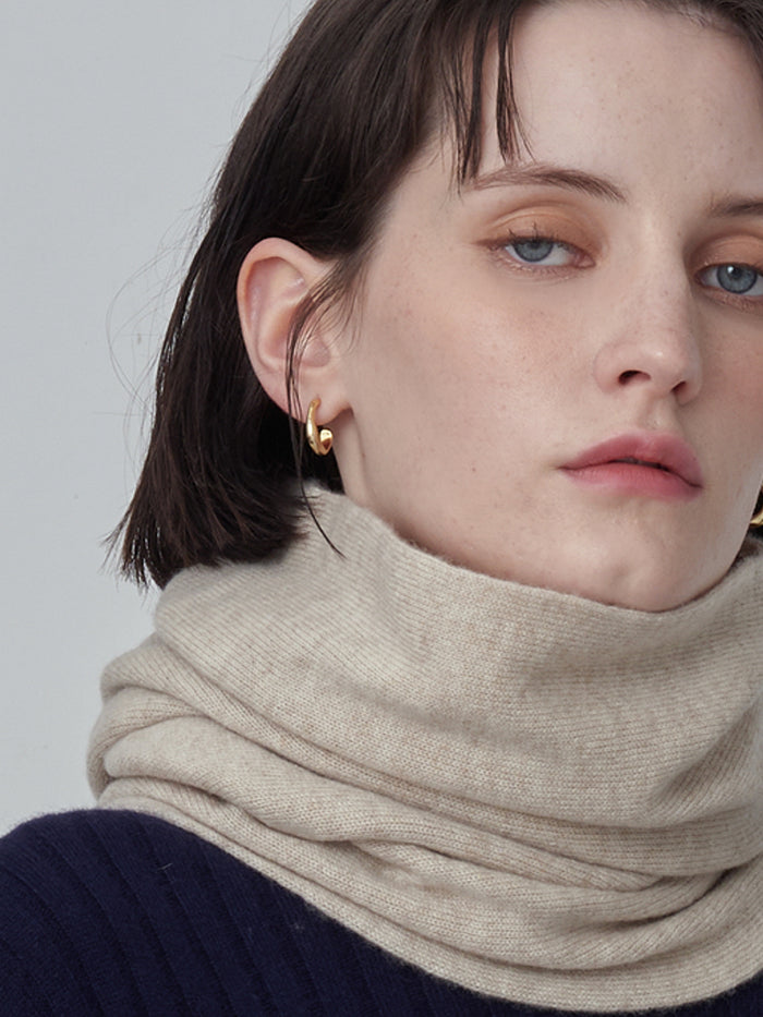 Cashmere Collar Scarf_Oatmeal