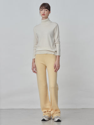 [Cafe Leandra] Straight Fit Pants_Butter