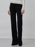 [Cafe Leandra] Straight Fit Pants_Black