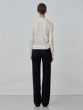 [Cafe Leandra] Straight Fit Pants_Black