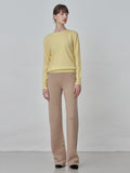 [Cafe Leandra] Straight Fit Pants_Camel