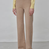 [Cafe Leandra] Straight Fit Pants_Camel