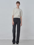 [Cafe Leandra] Straight Fit Pants_Graphite