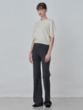 [Cafe Leandra] Straight Fit Pants_Graphite