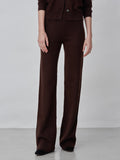 [Cafe Leandra] Straight Fit Pants_Brown