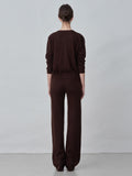 [Cafe Leandra] Straight Fit Pants_Brown