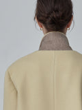 Cashmere Over Fit Coat_Butter