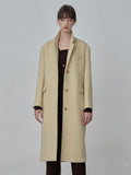 Cashmere Over Fit Coat_Butter