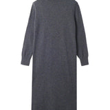 Turtleneck Maxi Dress_Graphite