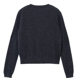 Round Neck Cardigan_Graphite