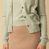 Sleeveless Top and Cardigan Set_Pistachio