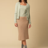 Sleeveless Top and Cardigan Set_Pistachio