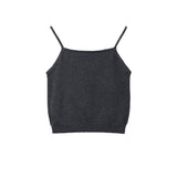 Sleeveless Top and Cardigan Set_Graphite